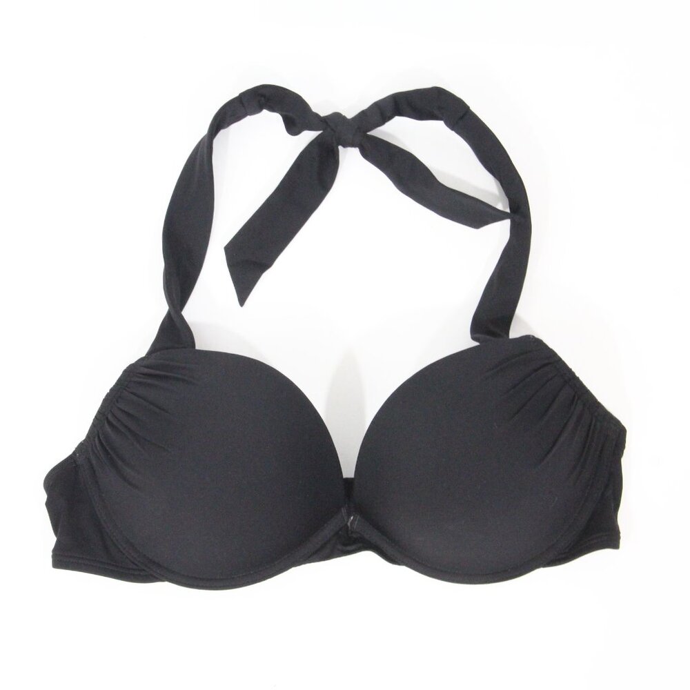 Victoria's Secret Bombshell Bikini Top 34C Women Push Up Swimsuit Black VS